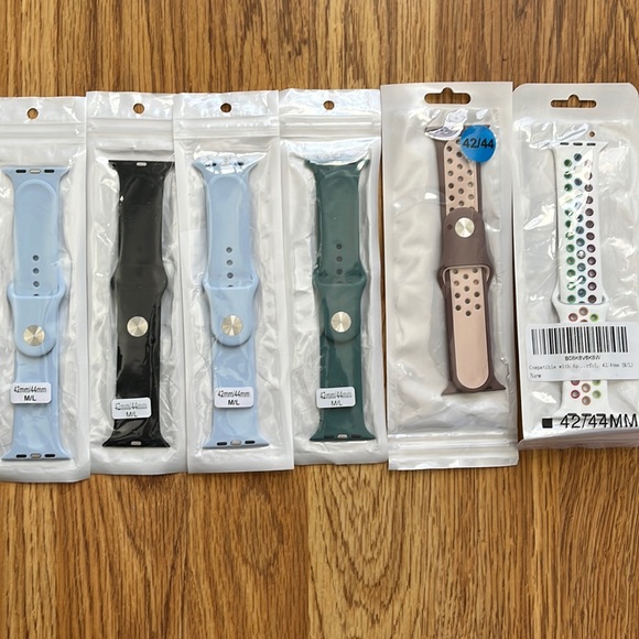 Apple Watch Bands 42/44MM 6 Pack Bundle NWT - Picture 2 of 4